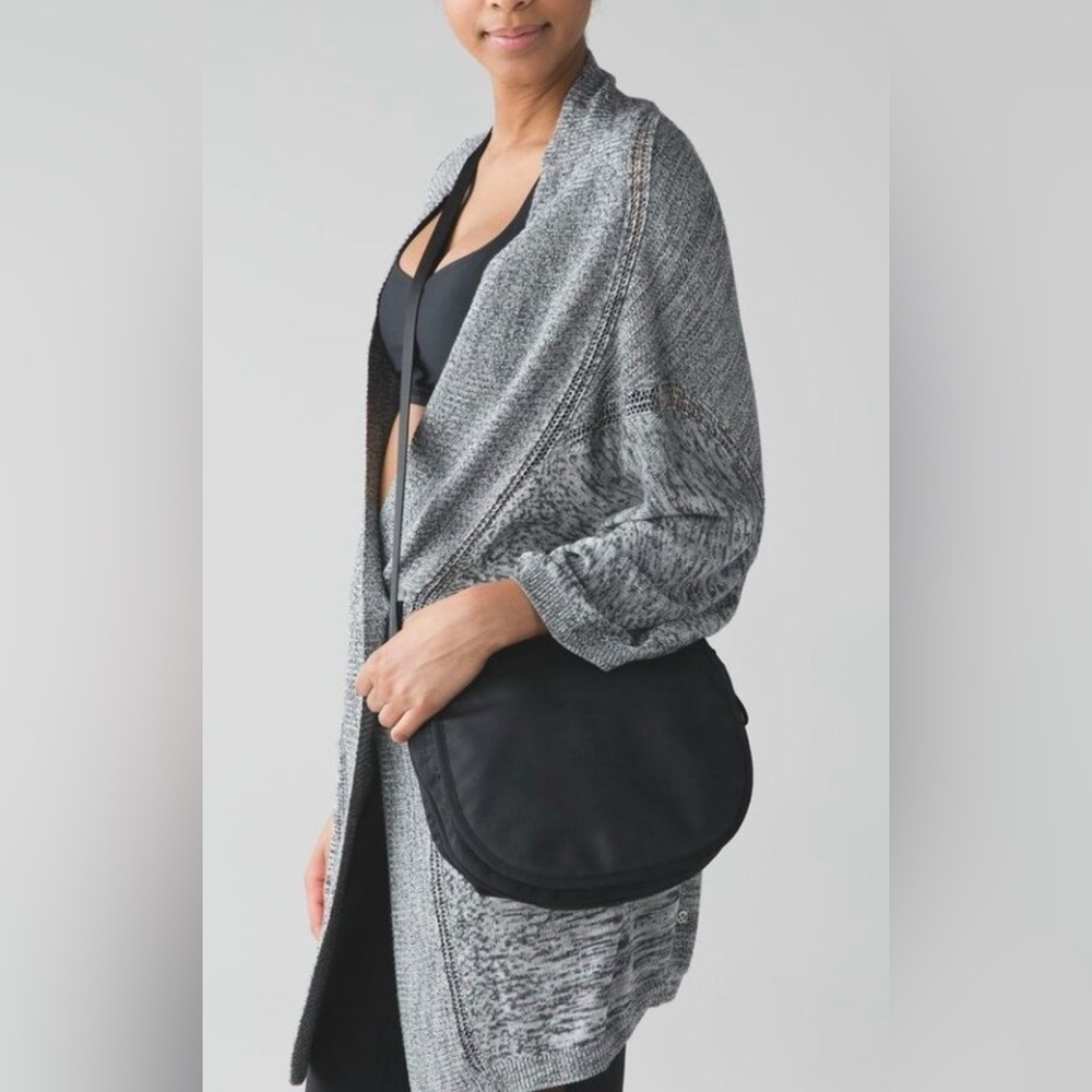 Lululemon Breeze Easy Cashmere Blend Sweater Wrap Top M/L